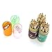 Pomeat 3 Pack Cute Cartoon Bear Mini Drawing Colored Pencils with Sharpener, 3.5