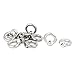 Uxcell a16080200ux0209 M4 Thread Dia 304 Stainless Steel Ring Shape Lifting Eye Nut Fastener (Pack of 10)