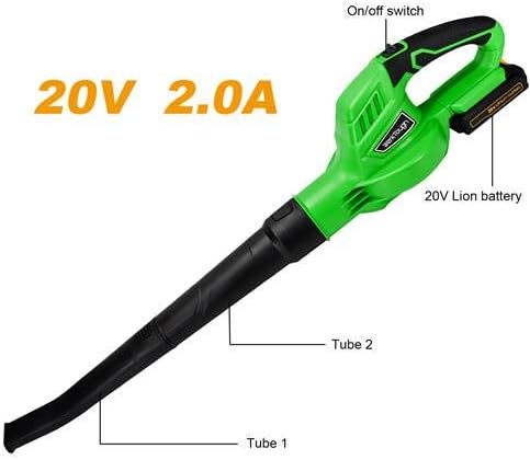 Cordless Leaf Blower Werktough 20V B001 with 3.0A Battery and Fast Charger Leaf Sweeper Blower - Image 3