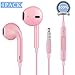 iPhone Headphones, 4PACK Woitech Premium Quality Earbuds Earphones with Mic & Remote Control Fully Compatible with iPhone SE 6 6s 6 Plus 6s Plus, iPhone 5s 5c 5, iPad /iPod （Rose Gold）