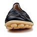 Kunsto Women's Leather Loafer Shoes Slip On US Size 9 Black-Hollow out