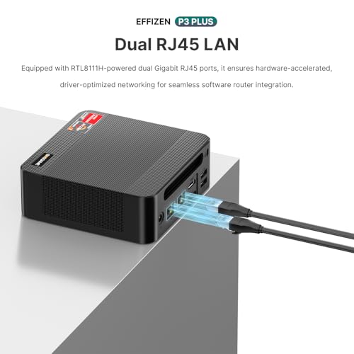 BOSGAME P3 Plus Mini PC, AMD Ryzen 7 7840HS (Beats 7730U/7430U, Up to 5.1GHz) 16GB DDR5 1TB PCIe4.0 SSD | WiFi 6E | Dual 2.5G LAN | Triple 4K Display | Mini Desktop PC home office, mini gaming pc