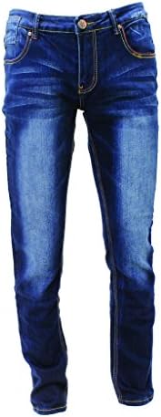 Evolution Division - Men's Blue Washed Denim with Stretch Jeans - (Size: 42W x 32L) - Brooklyn Style
