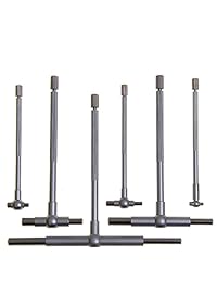 Anytime Tools, juego de calibres en T, de alta precisión, calidad premium, calibres de orificio, 6 unidades 5 16 pulgadas   6 pulgadas con estuche duro.