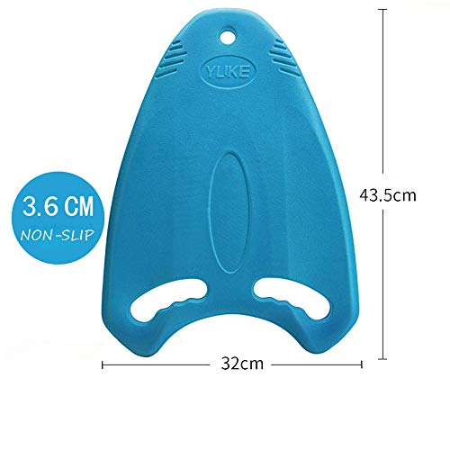Pevor Swimming Training Aid Kickboard - Lightweight Floating Board with Anti-Slip Smooth Edge Swimming Pool Equipment for Adults Kids (Blue-Shark)