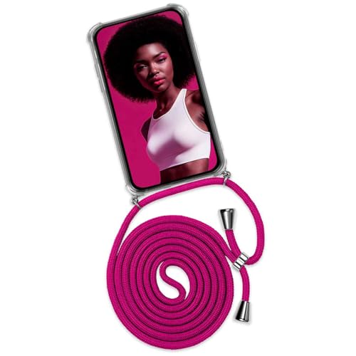 ONEFLOW Handykette für iPhone 17 Pro Hülle mit Band, Handyhülle mit Kette abnehmbar, Handyband zum Umhängen, Handy Umhängeband Lange Handykordel, Twis