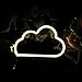 Neon Light Sign LED Cloud Shaped Night Light Wall Decor Light Operated By USB/Battery With Warm White Light for Birthday party,Kids Room, Living Room, Wedding Party Deco