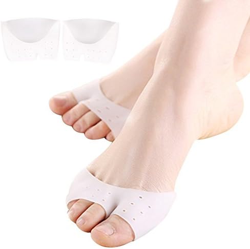 Half Toe Sleeve Metatarsal Pads, Ball of Foot Cushion Bunion Pads Forefoot Insoles for Pain Relief-1 Pair