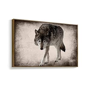 Framed Canvas Wall Art for Living Room, Bedroom Black and White Animal Canvas Prints for Home Decoration Ready to Hanging - 16x24 inches