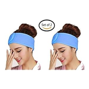 colour Blast Women’s Polycotton Facial Headbands, Stretchable Elasticized Facial Band For Women Men,Facial Head Band…