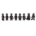Real Minifigures Set - 8pcs Army Minifigures soldier with Military Weapons Accessories Soldier Minifigures Toys Building Blocks 100% Compatible