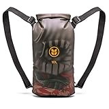 10L DrySak by Barlii Dry Bag - Roll Top Waterproof Floating Duffle Dry Gear Bag with Adjustable Shoulder Straps for Boating / Kayaking / Fishing / Rafting / Camping / Canoeing / Snowboarding