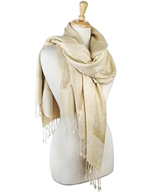Paisley Jacquard Pashmina Shawl Wrap Scarf Stole