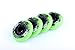8-pack, Cougar Inline Skate/Rollerblade Wheels (Lime Green, 76mm)