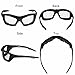 WYND Blocker Motorcycle Riding Glasses Extreme Sports Wrap Sunglasses (Black/Clear)