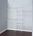 ClosetMaid 5037 5ft. to 8ft. Fixed Mount Closet Organizer Kit, White