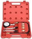 8MILELAKE Professional Petrol Gas Engine Cylinder Compression Tester Gauge Kit Auto Tool