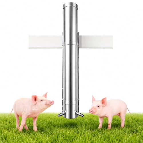 Ritzephyria Stainless Steel Vertical Pig Waterer