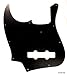 3 Ply Guitar Pickguard Fits 4 string Jazz Bass jb -BLACK (B40)