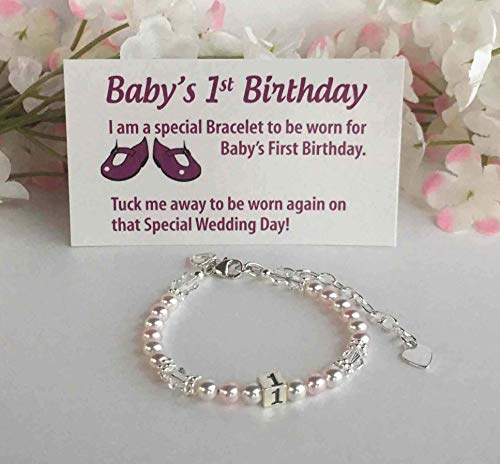 baby 1st birthday bracelet