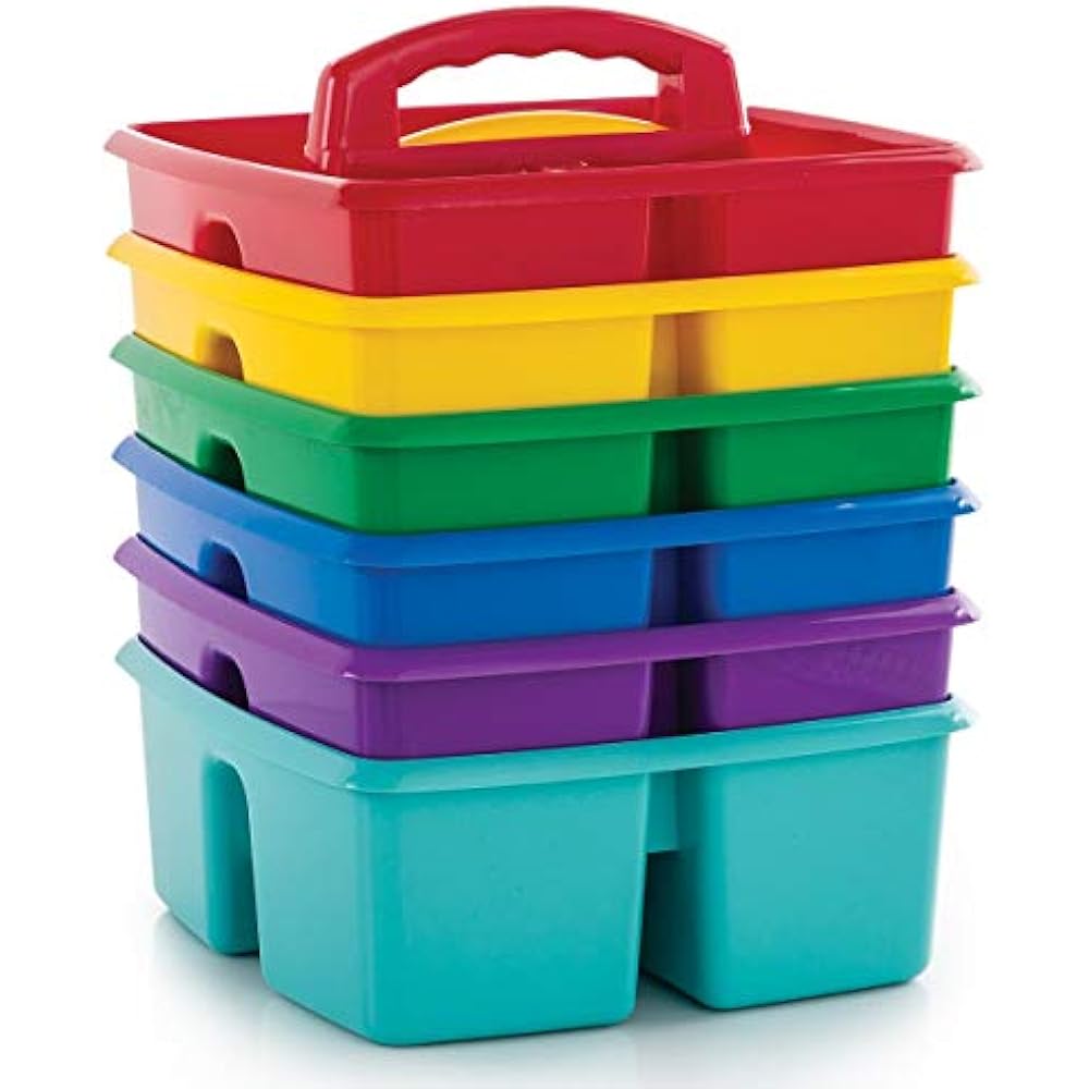 Classroom Caddy, 9.25 X 5.25 Inches, Assorted Colors, Case Of 6