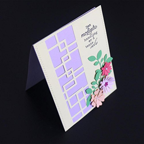 Vanvler Die Cuts for Card Making Scrapbooking Diy Metal Stencils Album Craft (F Abstract geometry) - Thumbnail 3