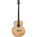 Dean EAB FL Acoustic-Electric Bass Fretless Guitar with Satin Finish, Right Handed