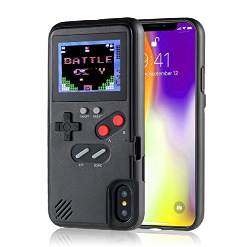 KOBWA Gameboy Case for iPhone,Retro 3D Gameboy Design Style Silicone Cover Case with 36 Small Games,Color Screen,Video Game Cover Case for iPhone X/MAX,iPhone8/8 Plus,iPhone 7/7 Plus,iPhone 6/6Plus - Thumbnail 7