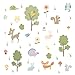 RoomMates RMK1398SCS Woodland Animals Peel and Stick Wall Decals , Black