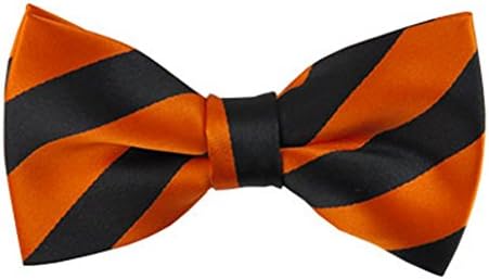Collegiate Stripe Pre-Tied Bow Ties (Multiple Colors)