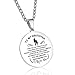 Monond PDTXCLS Gift To My Daughter Round Dog Tag Necklace,Always Remember That I Love You