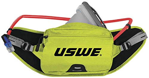 USWE Zulo 2L Hip Belt with Hydration System and Magnet Tube Clip (Crazy Yellow)