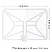 HDTV Antenna, Transparent Amplified Indoor Digital TV Antenna 50-80 Miles Range with 2018 Newest Type Switch Console Amplifier Signal Booster, USB Power Supply and 16.5FT Coax Cable (White)