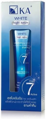 KA White Night Serum Whitening Lightening & Anti Aging Fade Dark Spots 35 G. : 1 Tube