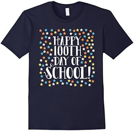 Teacher T-Shirt Happy 100th Day of School 100 Stars