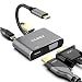 USB C to 4K HDMI VGA Adapter CLDAY 4-in-1 Hub USB 3.0 OTG Charging Power PD Port Compatible for MacBook Pro/Dell XPS/Samsung Galaxy primary