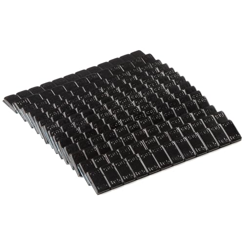 GAsupply 100 Black Balancing Weights I 100 x Adhesive Bar with Removable Rim 12 x 5 g Zinc Plated and Laminated