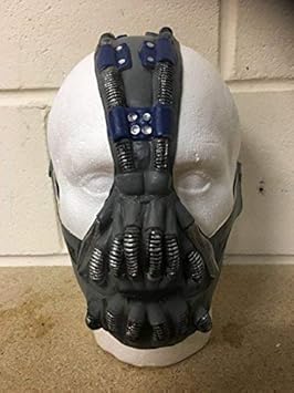 Wrestling Bane Latex Halloween Kostüm verkleiden Outfit Batman - Maske - Universalgröße mit Klettverschluss Anhänger End of R