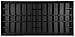 Gallery Solutions 35x16 Wall Mounted Curio and Shot Glass Display Case with Glass Door, Black