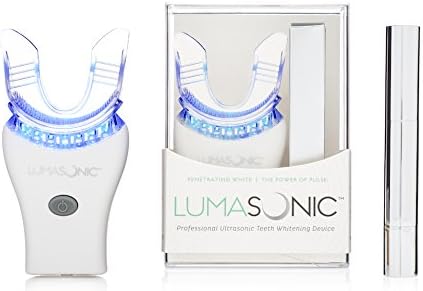 Lumasonic Teeth Whitening Device; 16,000 Penetrating Pulses Per Minute Using Ultrasonic Technology + Carbamide Peroxide For A Professional Whiten