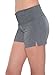 Fold-Over Waistband Stretchy Cotton-Blend Yoga Shorts