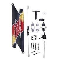 Sanmubo Trade WLtoys V913 RC Helicopter Toys Accessories Spare Parts Set -Propeller Clip Main Shaft Turntable