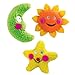 Zanies Smiling Sun Dog Toys, Orange Sun, 8