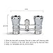 Uarter Opera Glasses Theater Vintage Binoculars with Chain Necklace Gray-Silver