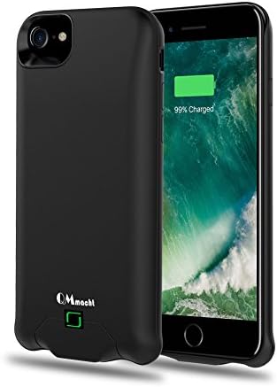 iPhone 8/7/6 Battery Case, QMmacht 4500 mAh Portable Charging Case for iPhone 8, iPhone 7,iPhone 6(4.7 inch) Extended Battery Juice Pack/Lightning Cable Input Mode (Black)
