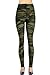 VIV Collection Plus Size Print Fashion Leggings, Army Camouflage