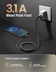 AINOPE Right Angle USB Type C Cable [3-Pack