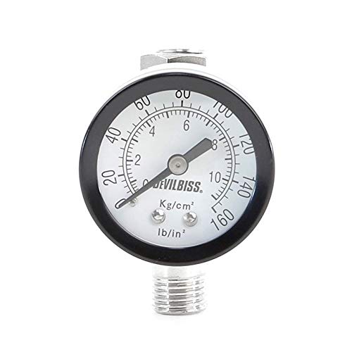 DeVilbiss High Output Air Adjusting Valve with Gauge for Paint Guns HAV-501