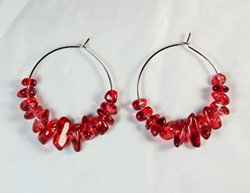 Cynthia Lynn "WILD CHERRY" January Birthstone Cherry Red Garnet Coil Bracelet
