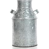 Hosley Galvanized Milk Can - 9.75